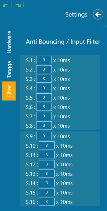 Input Filter pada outseal studio