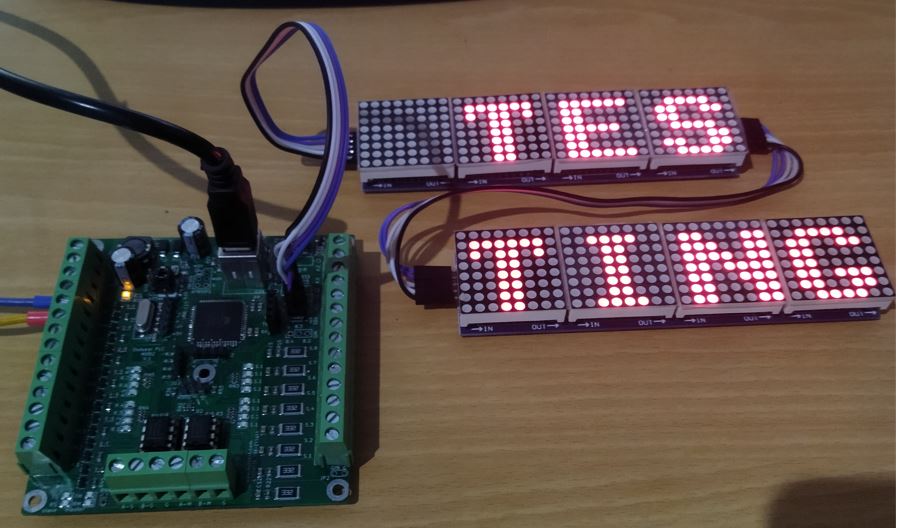 Foto test dotmatrix string