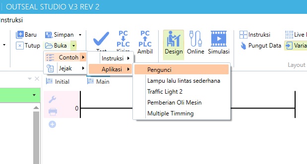 membuka contoh